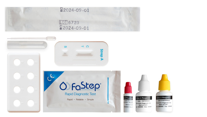 STREP A KASETKOWY - Szybki test do wykrywania antygentu Streptococcus z grupy A w wymazie z gardła