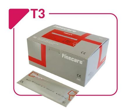 T3 (Triiodothyronine) FINECARE™ 25 szt. - FIA METER - szybki ilościowy test immunofluorescencyjny