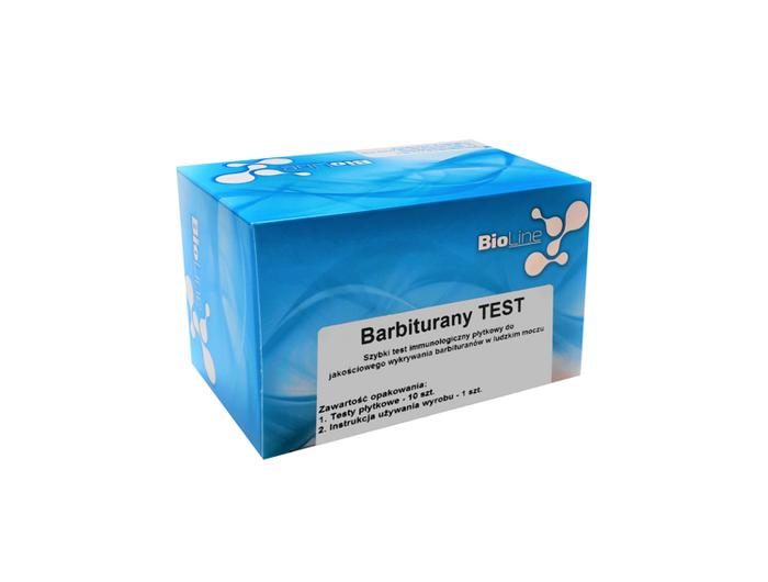 BioLine Barbiturany Test, test płytkowy, czułość 300 ng/ml